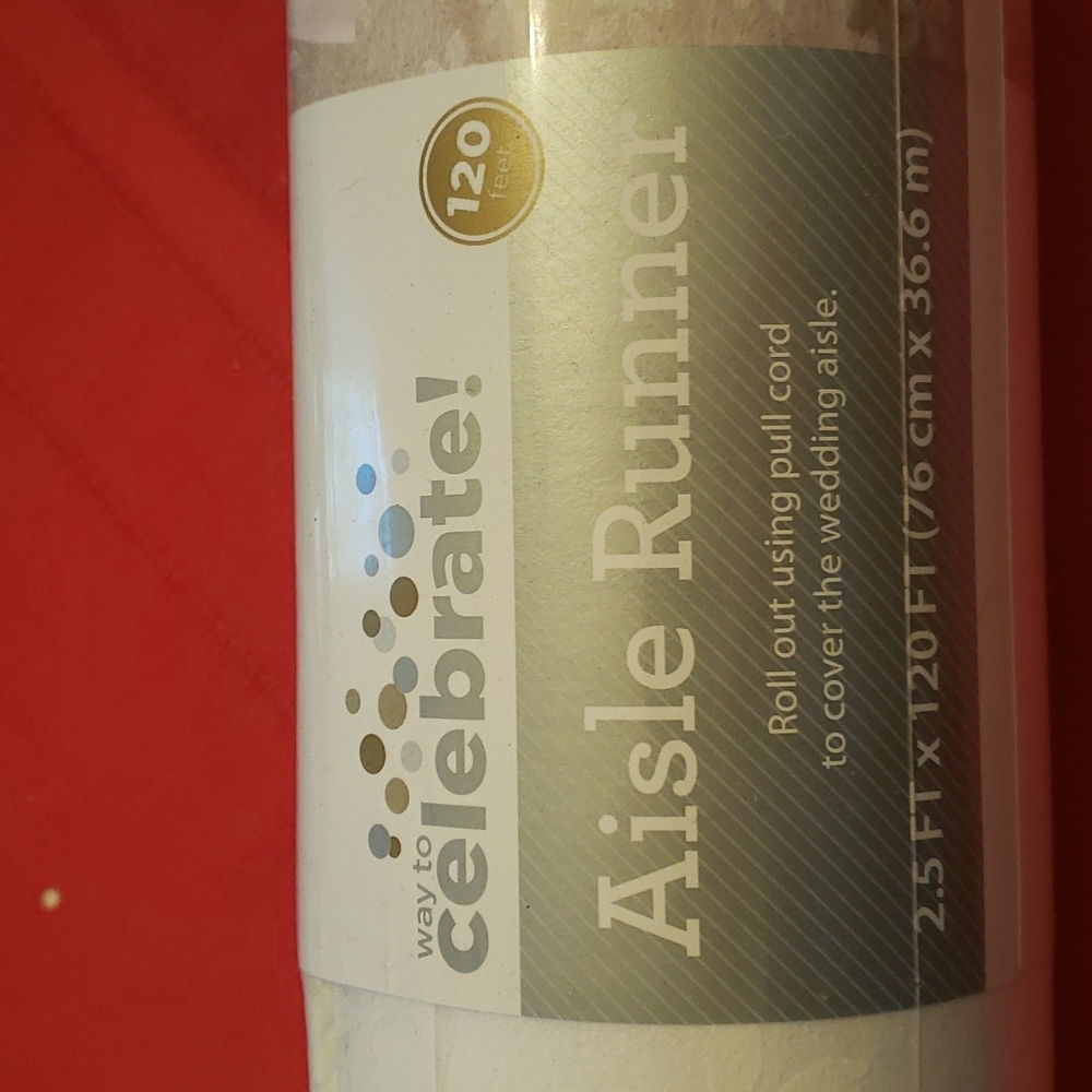 White Wedding Aisle Runner